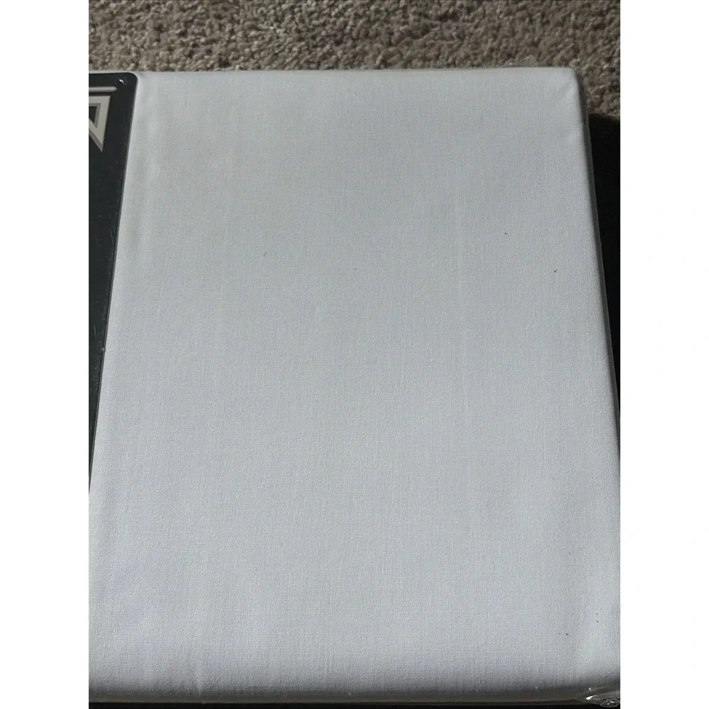 Vintage Royal Family By Cannon Sequences II Twin size Flat Sheet White NEW